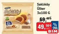 ÜLKER SAKLIKÖY ÇİKOLATALI BİSKÜVİ 3X100 G